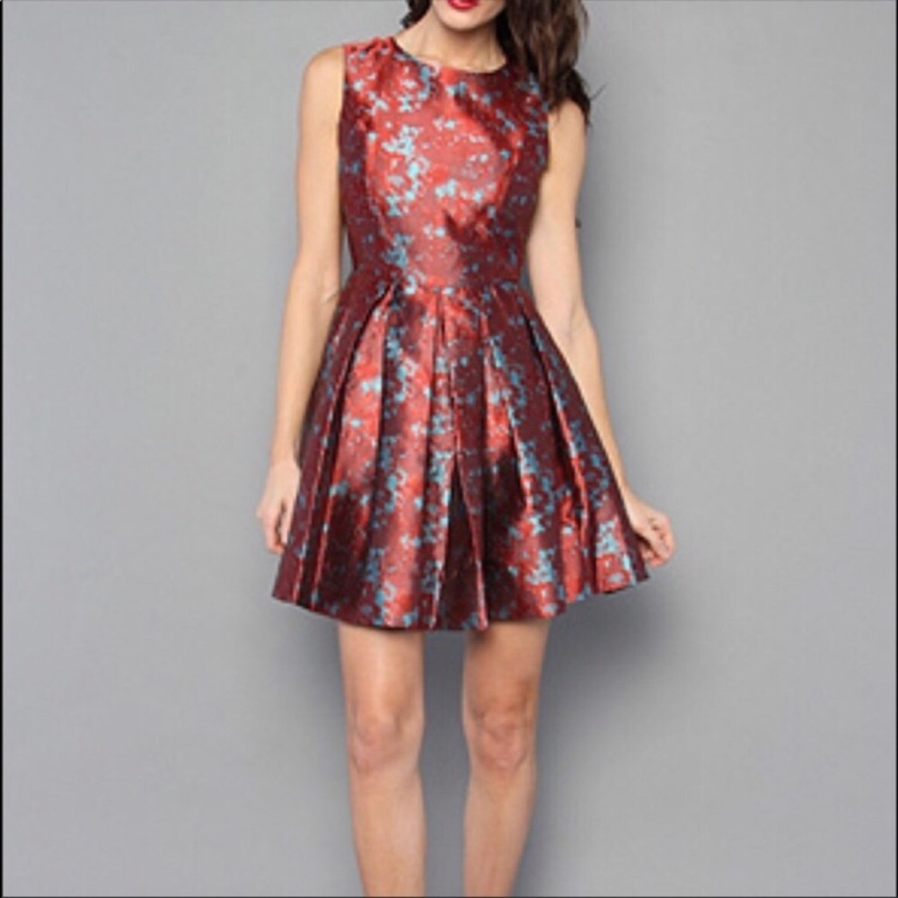bb dakota paint splatter print dress